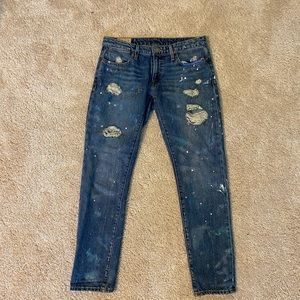Ralph Lauren Paint Splatter Jeans
